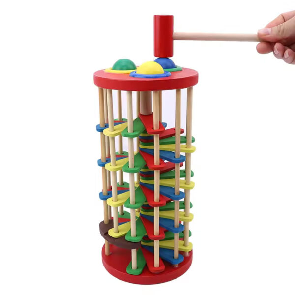 Wooden Pound and Roll Tower