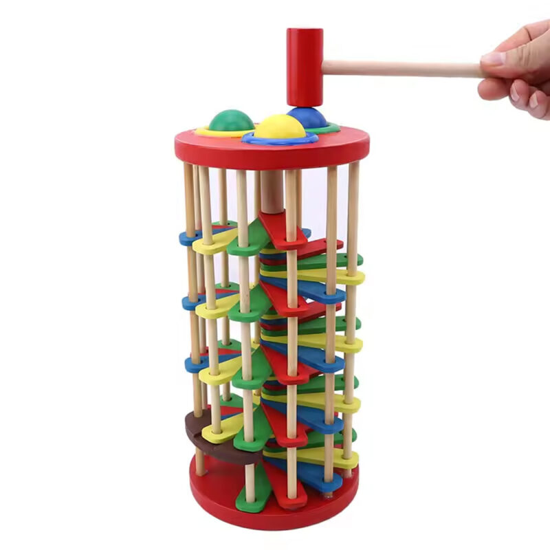 Pound-And-Roll-Wooden-Tower-1 Wooden Pound and Roll Tower