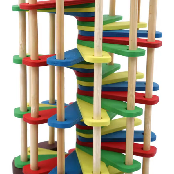 Wooden Pound and Roll Tower