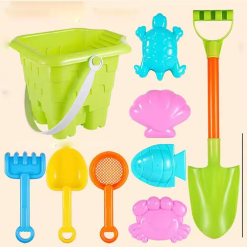 9pc Sand Play Set – Bucket, Shovel & Molds
