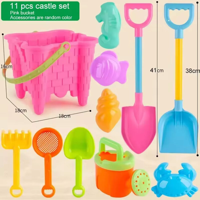 11-Piece Sand Play Set – Bucket, Shovels & Molds
