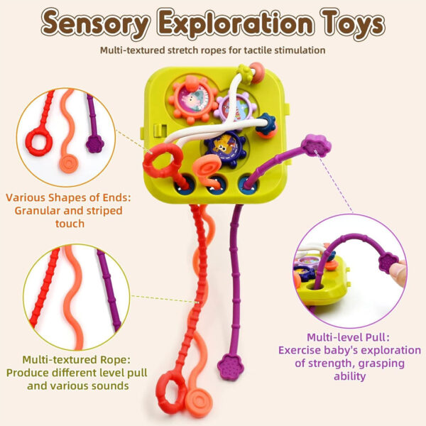 Baby Activity Cube – Shape Sorter, Stacking, and Sensory Play Toy