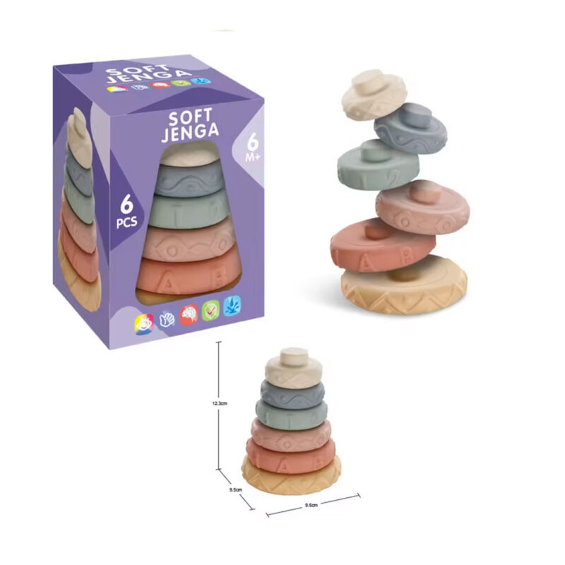 Silicone Nesting & Stacking Circle Toy