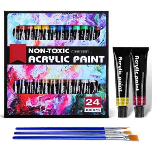 24 Color Water Based Acrylic Paint Set