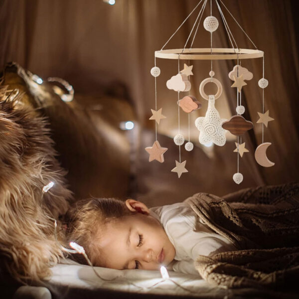 Wooden Baby Crib Mobile
