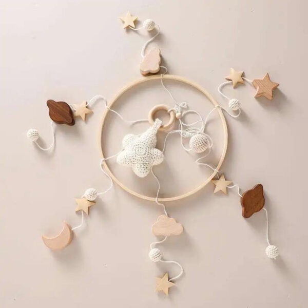 Wooden Baby Crib Mobile
