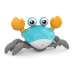 Interactive Crawling Crab Toy – Obstacle Avoidance, Lights & Music