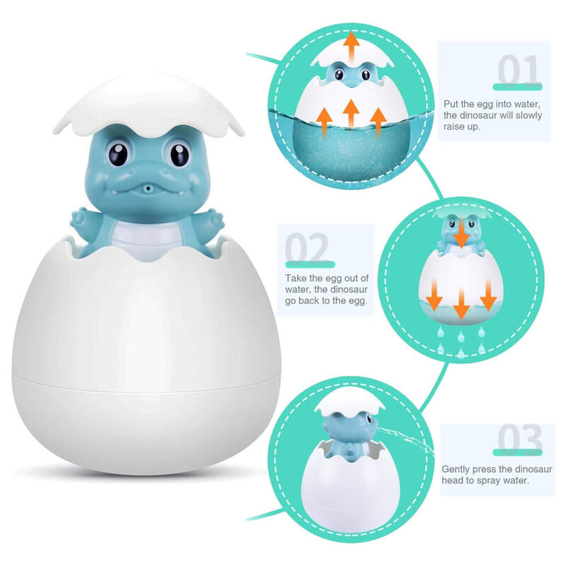 Dinosaur Egg Water Spray Bath Toy