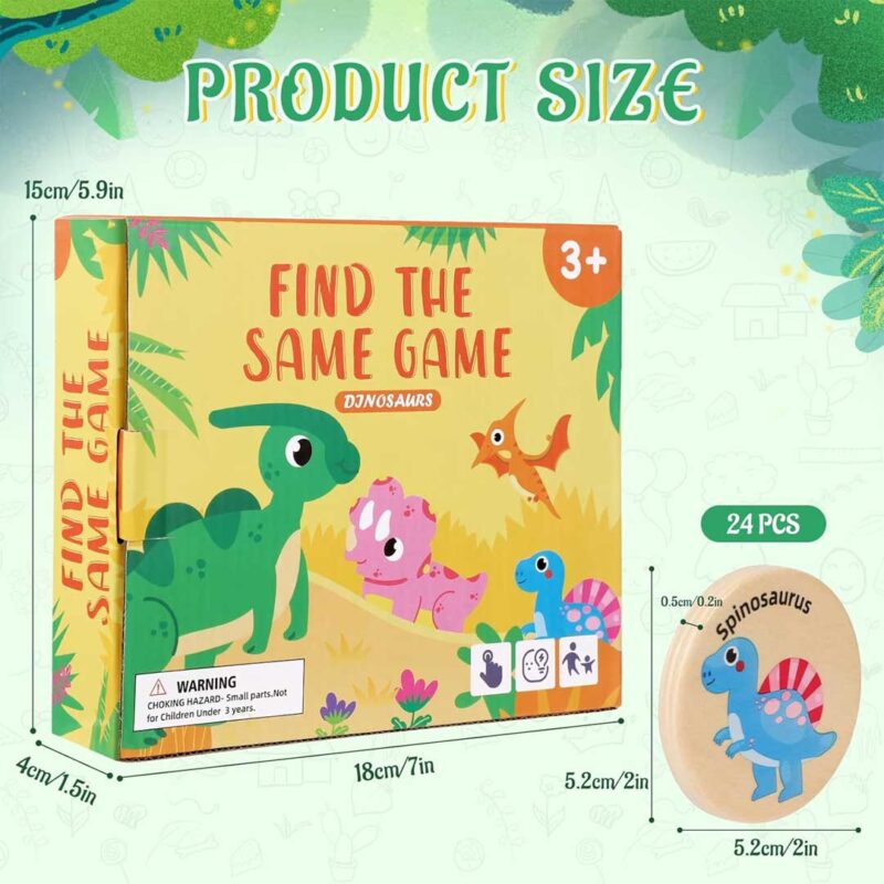 Dinosaur Memory Matching Game For Kids