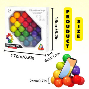 Colorful Interconnected Sensory Balls – Educational & Creative Toy for Kids