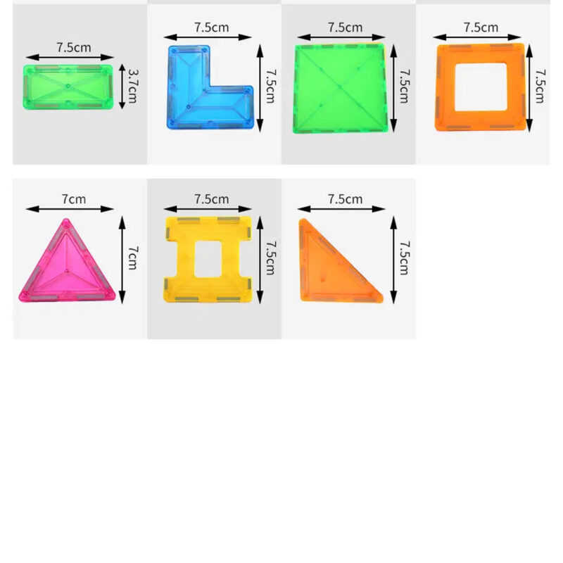 120pc Magnetic Building Tile Set