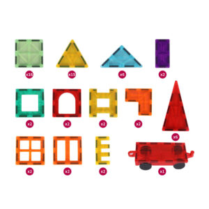 60pc Magnetic Building Tile Set Toy