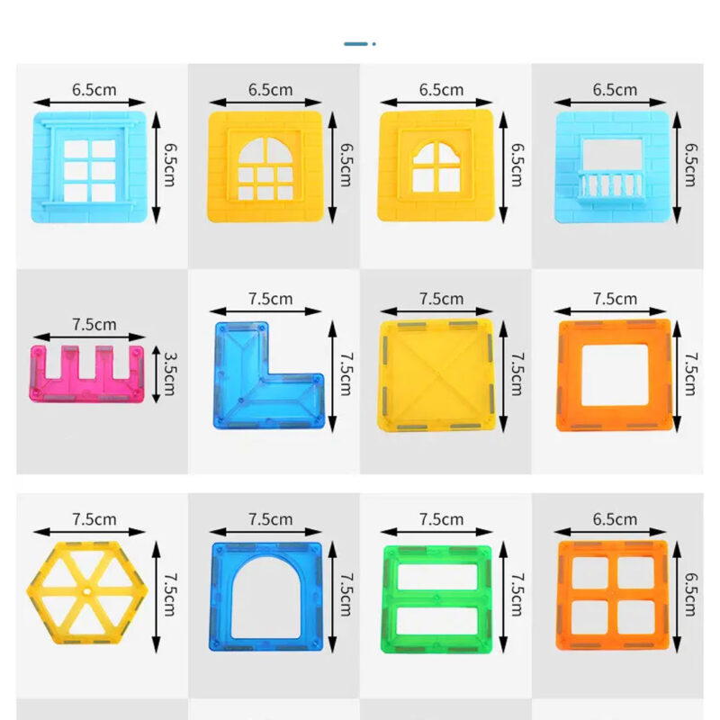 120pc Magnetic Building Tile Set