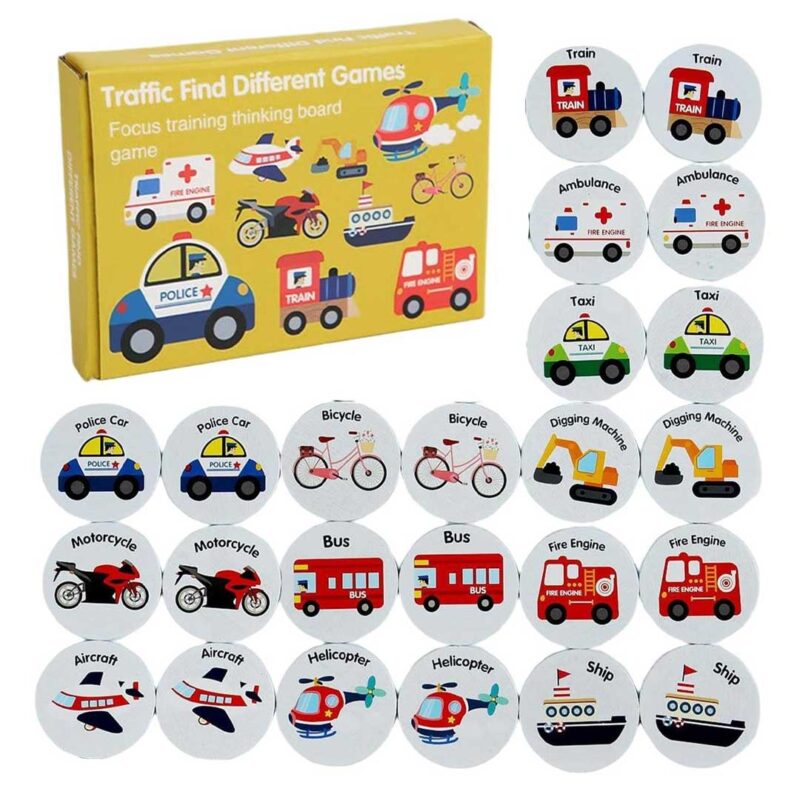 Wooden Memory Matching Game