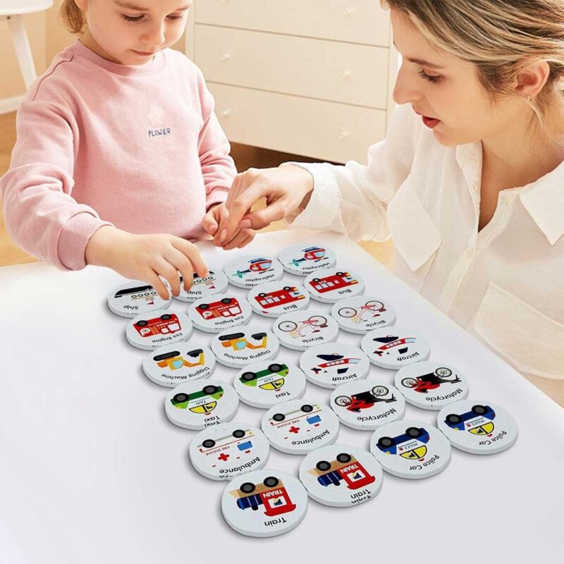 Wooden Memory Matching Game