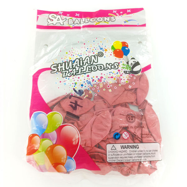 metallic balloons