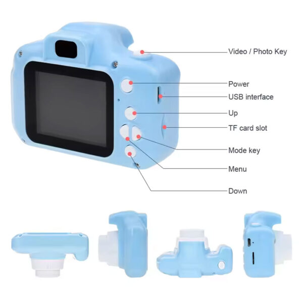 Mini Digital Camera for Kids (with Memory Card Slot)