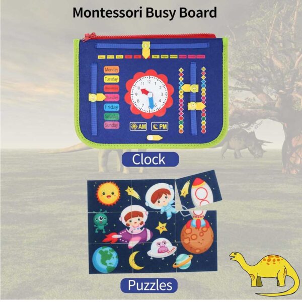 Montessori Busy Board for Toddlers