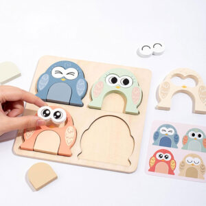 owl-face-changing-puzzle-3 Wooden Owl Face-Changing Puzzle – Matching Game for Kids