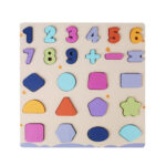 Wooden Numbers and Shapes Learning Board