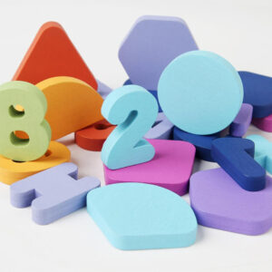 Wooden Numbers and Shapes Learning Board