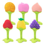 Soft Silicone Baby Teether – Fruit-Shaped