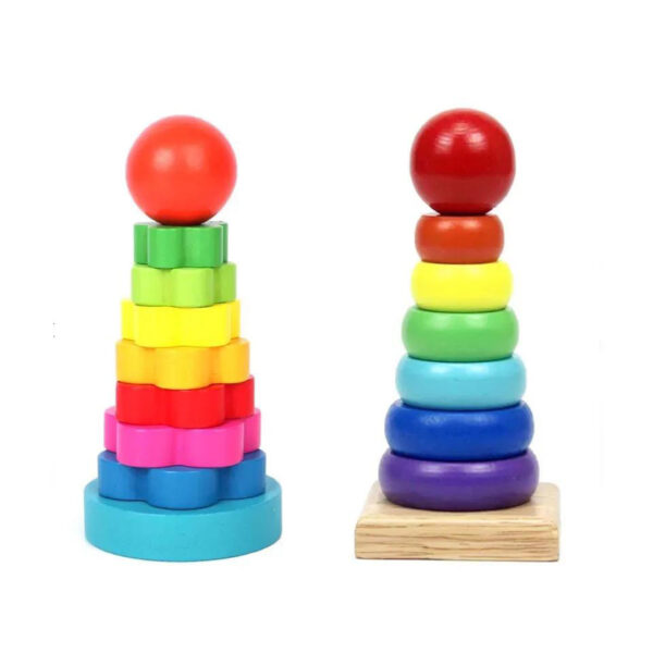 Wooden Rainbow Stacking Toy