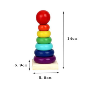 Wooden Rainbow Stacking Toy