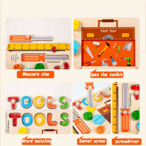Wooden Tool Box Activity Board for Kids