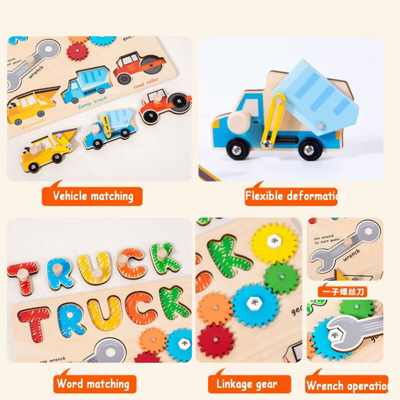 truck-activity-board-for-toddlers-2 Wooden Truck Activity Board for Toddlers