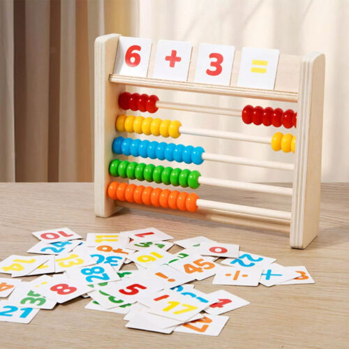 Wooden Abacus Math Learning Toy for Kids