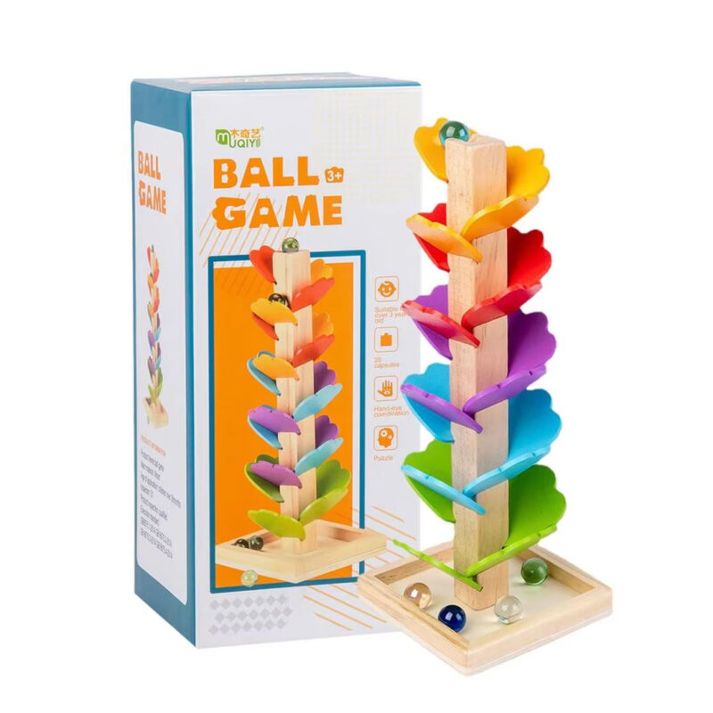 wooden-marble-tower-toy-1 Wooden Marble Run Tower