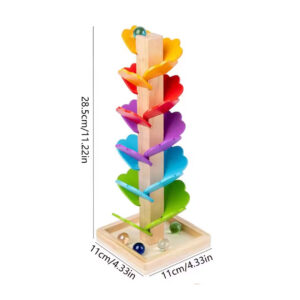 wooden-marble-tower-toy-2 Wooden Marble Run Tower
