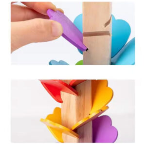 wooden-marble-tower-toy-4 Wooden Marble Run Tower