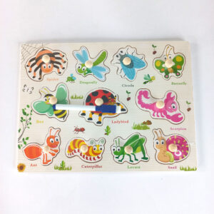 Wooden Peg Puzzle Set – Educational Learning Toys for Toddlers