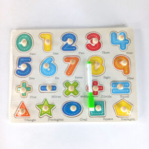 Wooden Peg Puzzle Set – Educational Learning Toys for Toddlers