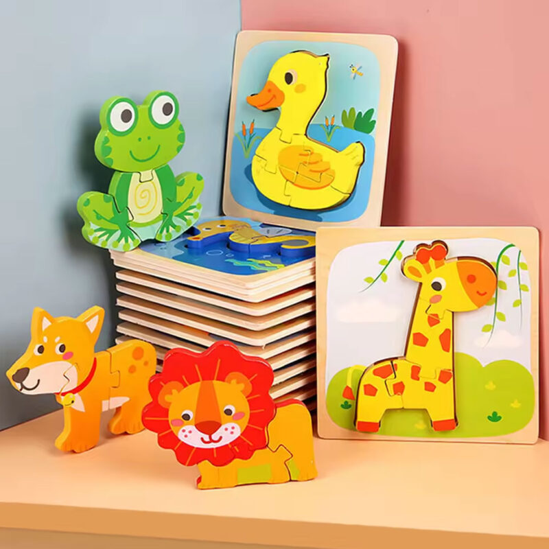 Wooden Animal Puzzle for Toddlers
