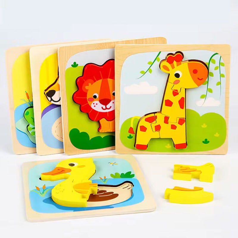 Wooden Animal Puzzle for Toddlers