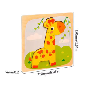 Wooden Animal Puzzle for Toddlers