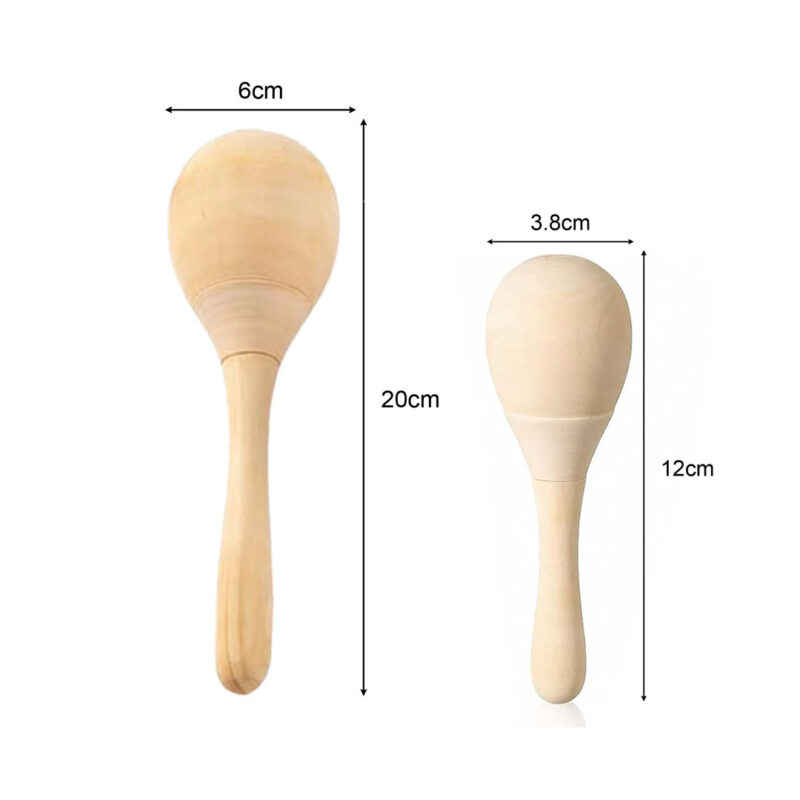 Wooden Maracas or Shaker Set for Kids