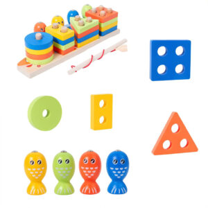 wooden-sorting-and-stacking-fishing-toy-2 Wooden Magnetic Fishing & Shape Sorting Toy