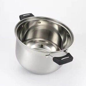 6pc S/Steel Cooking Pot Set with Glass Lids