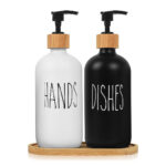 500ml Glass Soap Dispenser Set
