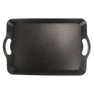 Textured Serving Tray - Black & White