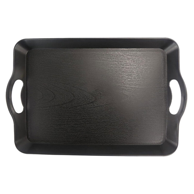 Textured Serving Tray - Black & White