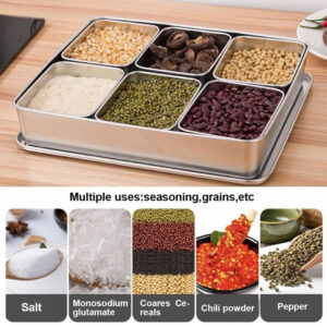Commercial S/Steel Seasoning Box with Lid