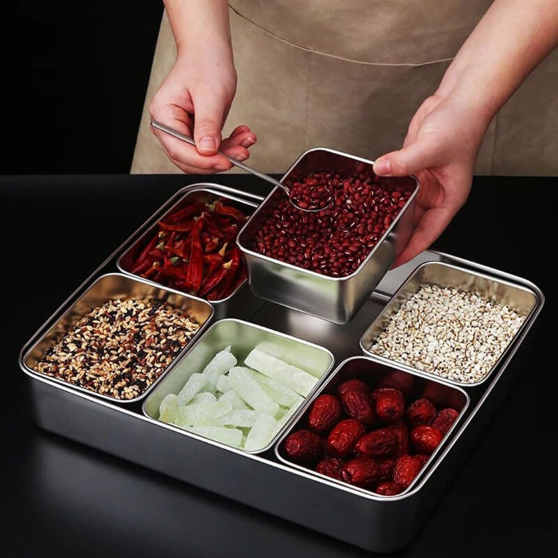 Commercial S/Steel Seasoning Box with Lid