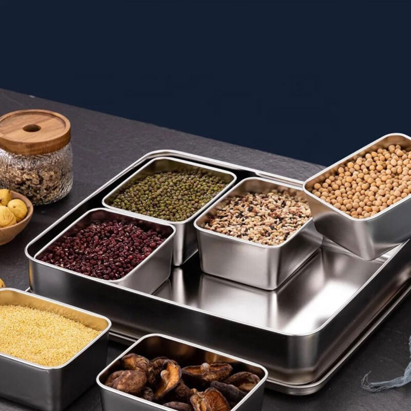Commercial S/Steel Seasoning Box with Lid