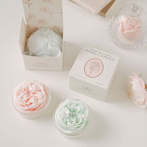 Flower Shaped Scented Candle Soy Wax
