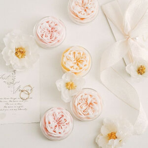 Flower Shaped Scented Candle Soy Wax